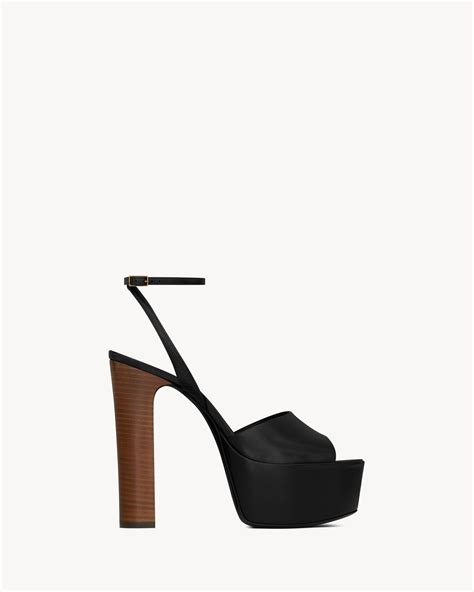 ysl jodie platform heels|SAINT LAURENT Jodie leather platform sandals .